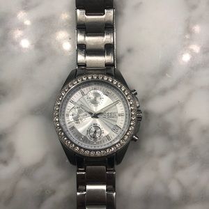 Fossil Crystal Face Watch